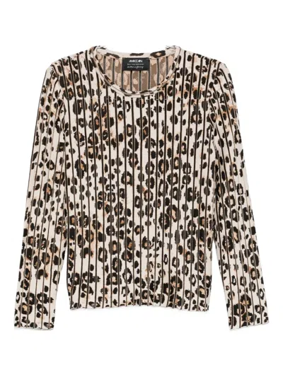 Marccain Animal-print Sweater In Animal Print