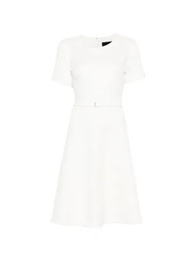 Marccain Belted A-line Mini Dress In White