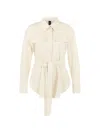 Marccain Belted Blouse In Neutral