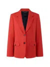 Marccain Button Pocket Blazer In Red