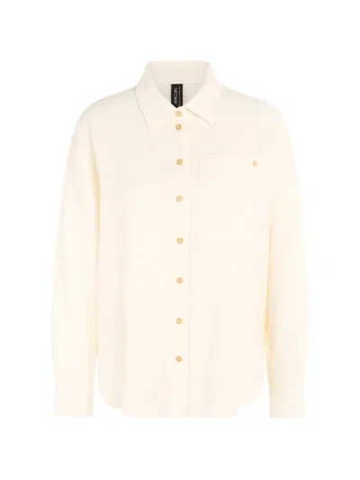 Marccain Buttoned Pocket Blouse In Neutral