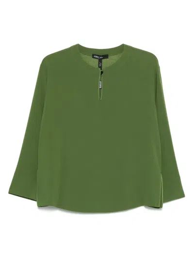 Marccain Crepe Blouse In Green