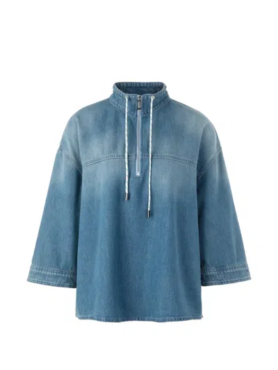 Marccain Denim Blouse In Blue