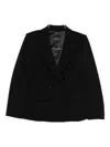Marccain Double-breasted Suit Jacket In Black