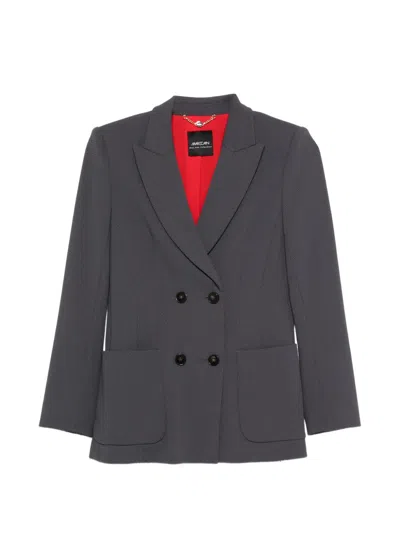 Marccain Double-breasted Blazer In Multi