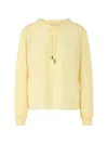 Marccain Drawstring Sweatshirt In Yellow