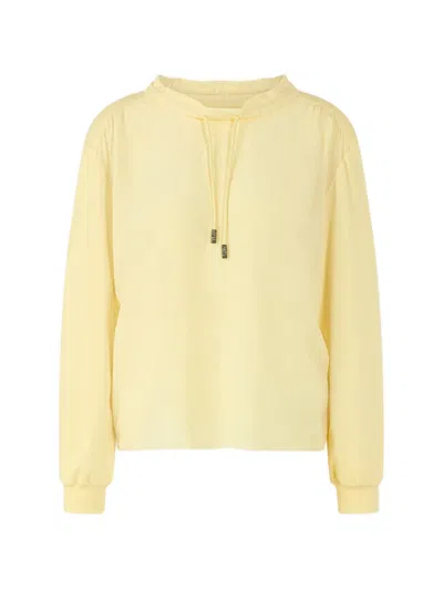 Marccain Drawstring Sweatshirt In Yellow