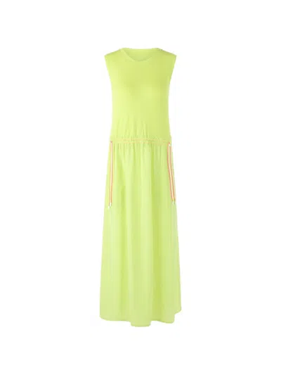Marccain Drawstring-waist Sleeveless Midi Dress In Multi