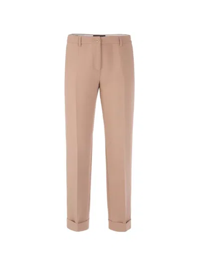 Marccain Fordon Belt-loops Trousers In Neutral