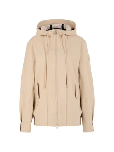 Marccain Hooded Jacket In Neutral