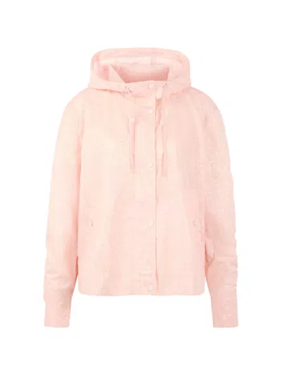 Marccain Lightweight Hooded Jacket In Pink