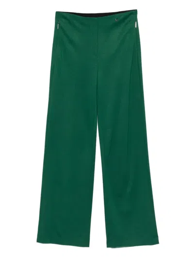 Marccain Logo-charm Trousers In Green