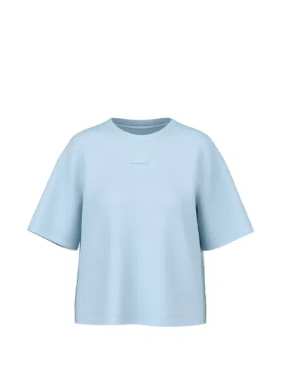 Marccain Logo-print Short-sleeve T-shirt In Blue