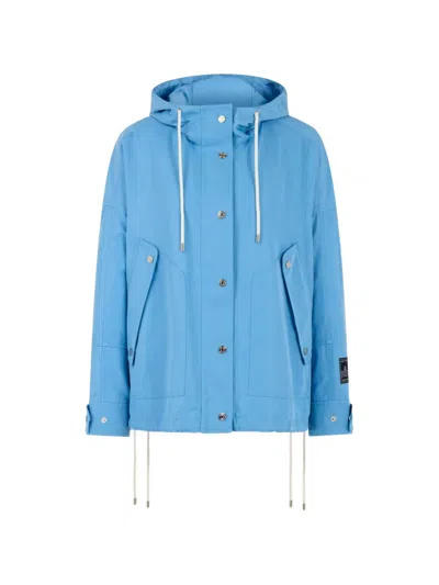 Marccain Outdoor Hooded Jacket In Blue