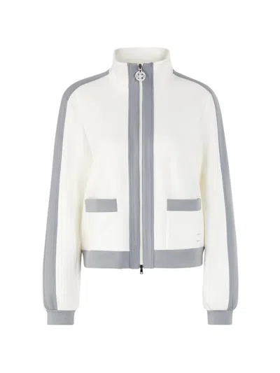 Marccain Piped Pocket Jacket In White