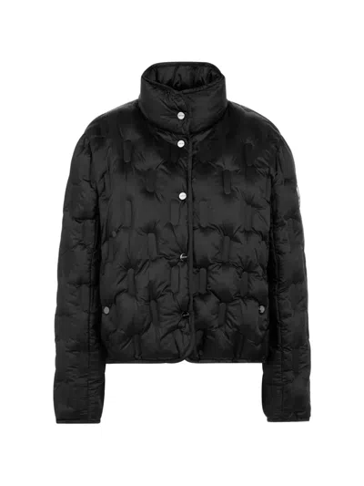 Marccain Quilted High-neck Jacket In Black