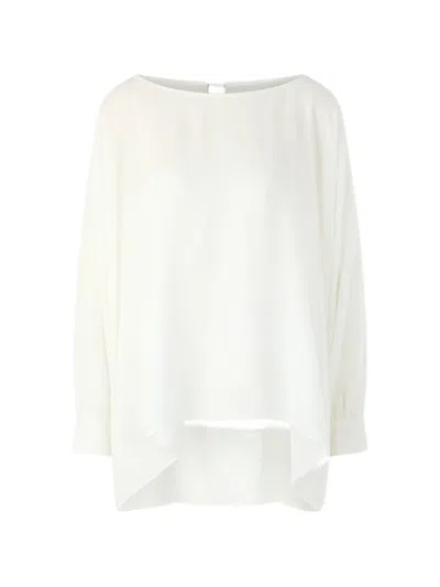 Marccain Rethink Together Asymmetrical Blouse In White