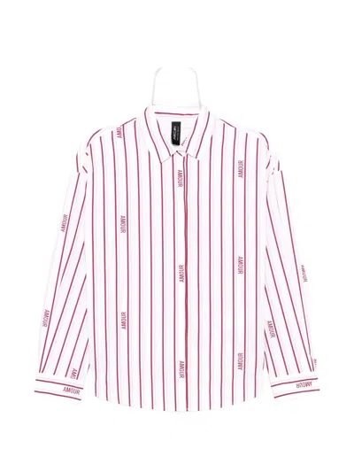 Marccain Rethink Together Striped Shirt In White