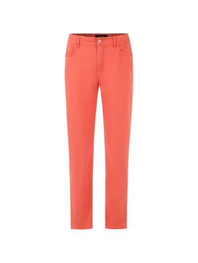Marccain Riad Slim-fit Trousers In Red