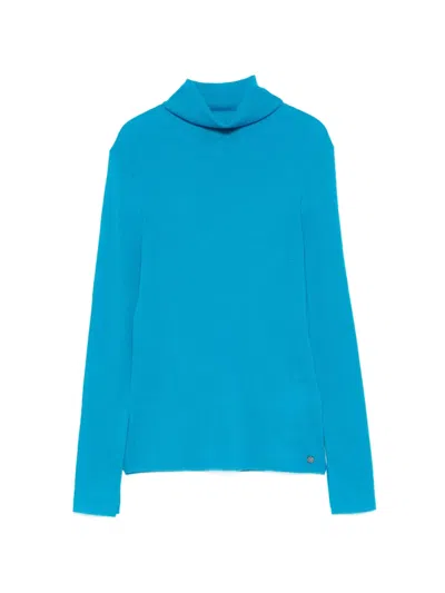 Marccain Roll-neck Sweater In Transparent