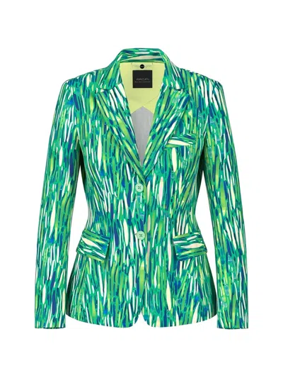 Marccain Scuba Lapel Printed Blazer