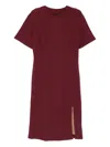 Marccain Side-slit Dress In Red