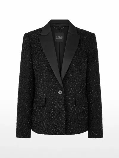 Marccain Sparkling-embellished Blazer In Black