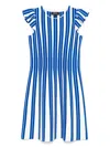 Marccain Striped Mini Dress In White