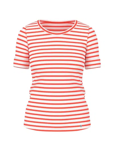 Marccain Striped T-shirt In Red