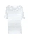 Marccain Striped T-shirt In White