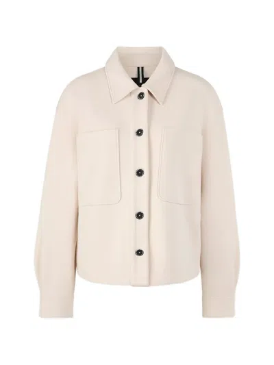 Marccain Tigermania Button-up Cotton Jacket In Pink