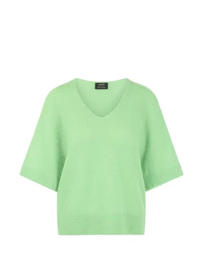 Marccain V-neck Raglan-sleeve Sweater In Grün