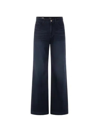 Marccain Warri Wide-leg Jeans In Blue