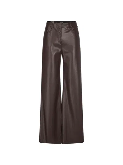 Marccain Warri Wide-leg Trousers In Brown