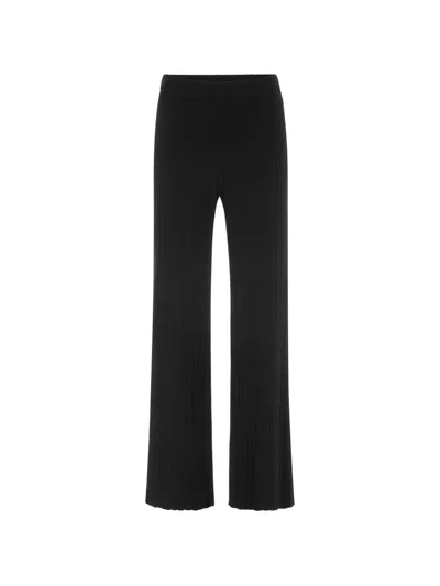 Marccain Welkom Ribbed Trousers In Black