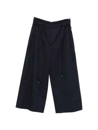 Marccain Willmar Drawstring-waist Trousers In Blue