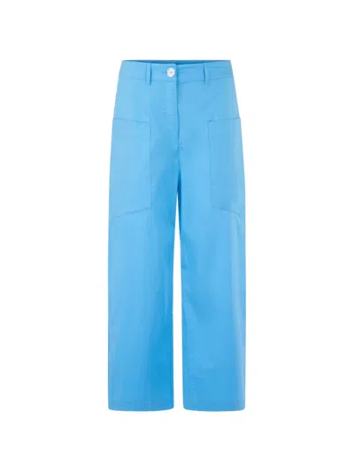Marccain Wohka Patch-pocket Cargo Pants In Blue
