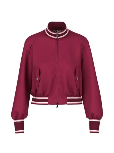 Marccain Zipped Bomber Jacket In Pink
