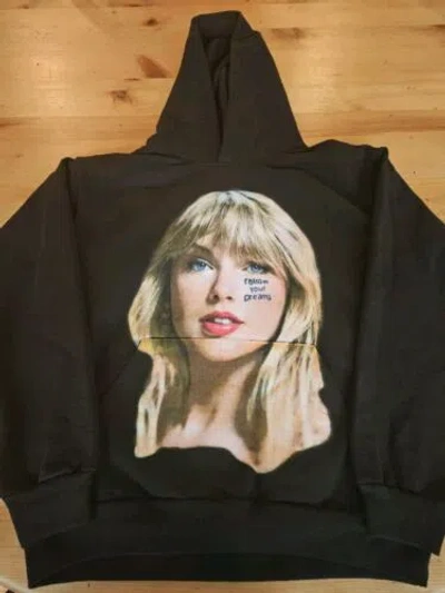 Pre-owned Marcel Zago Taylor Swift Gospel Hoodie Black Size Large Follow Your Dreams