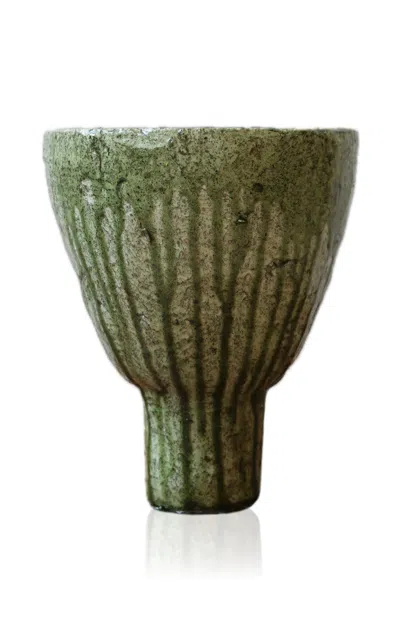 Marcela Cure Hand-sculpted Vase Edit 1.1 In Green