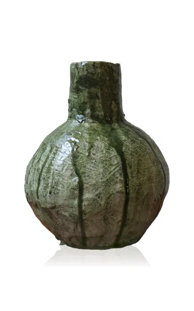 Marcela Cure Hand-sculpted Vase Edit 1.3 In Green