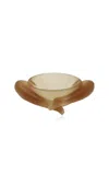 Marcela Cure Sukhasana Mini Bowl In Cola In Brown