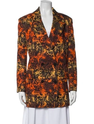Pre-owned Marcell Von Berlin Animal Print Blazer W/ Tags In Multi