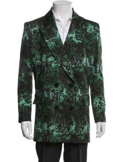 Pre-owned Marcell Von Berlin Animal Print Coat W/ Tags In Green