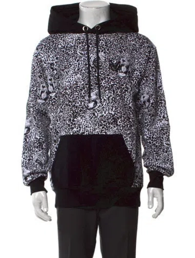 Pre-owned Marcell Von Berlin Animal Print Crew Neck Hoodie W/ Tags In Black