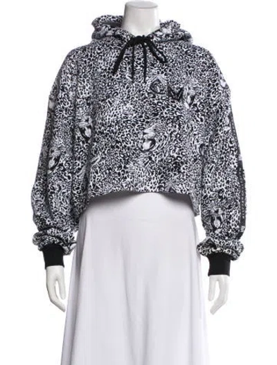 Pre-owned Marcell Von Berlin Animal Print Crew Neck Hoodie W/ Tags In White