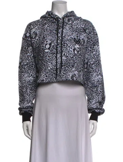 Pre-owned Marcell Von Berlin Animal Print Crew Neck Hoodie W/ Tags In White