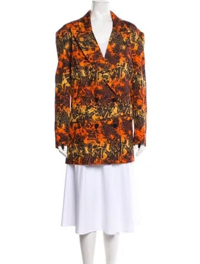 Pre-owned Marcell Von Berlin Animal Print Jacket W/ Tags In Brown