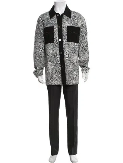 Pre-owned Marcell Von Berlin Animal Print Long Sleeve Shirt In Black