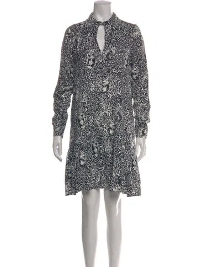 Pre-owned Marcell Von Berlin Animal Print Mini Dress W/ Tags In Black